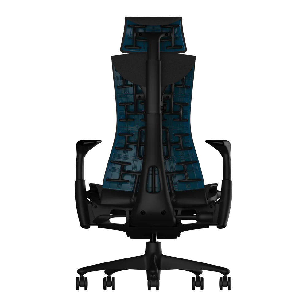 Atlas-Headrest für Herman Miller Embody (Black Cyan Gaming)