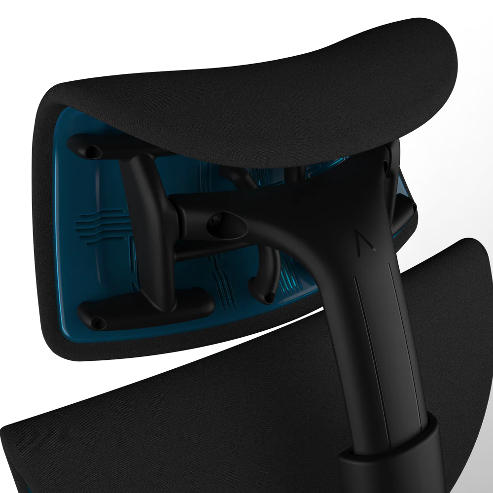 Atlas-Headrest für Herman Miller Embody (Black Cyan Gaming)